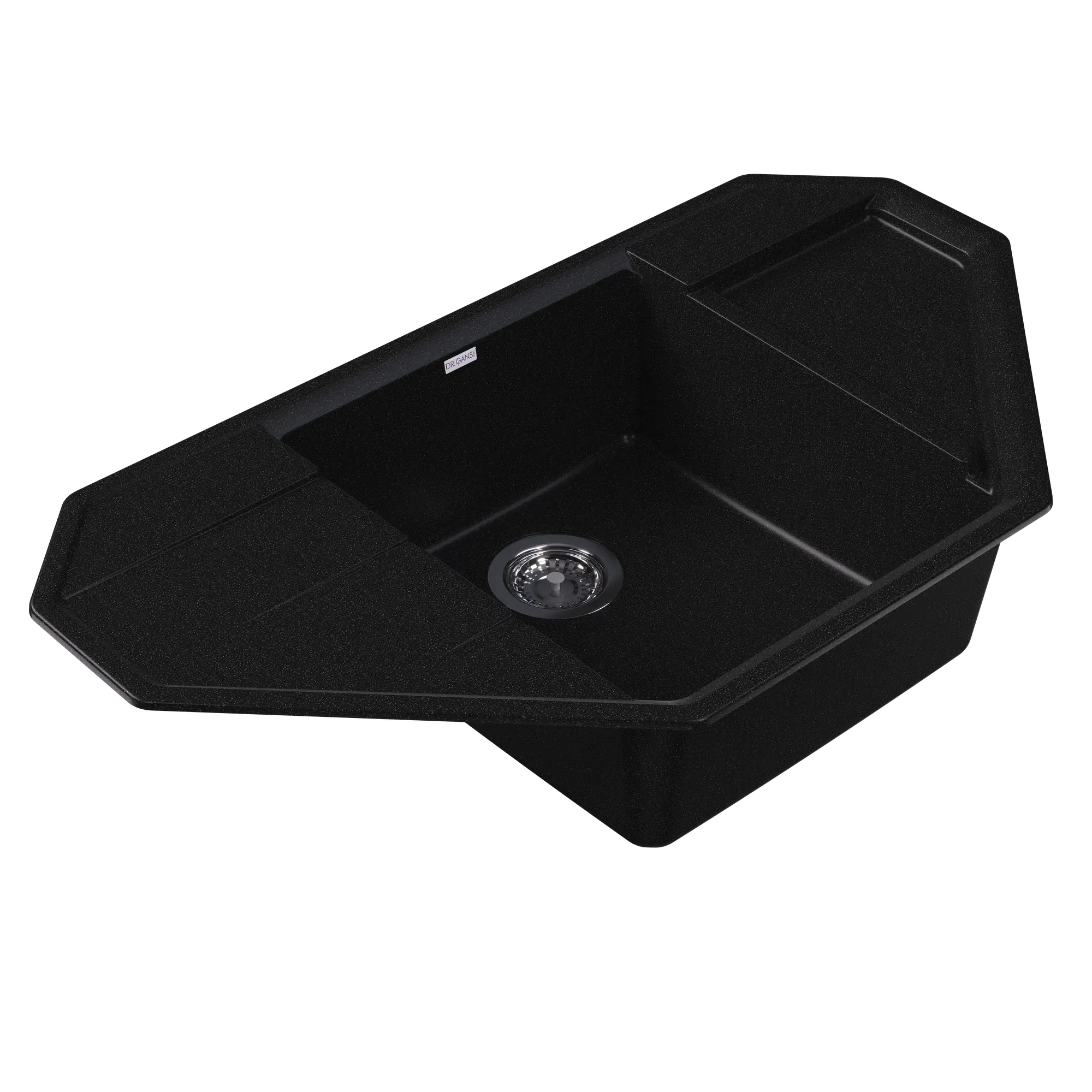 Мойка DrGans "Крона" 910, черный СМс (29.040.D0910.407)