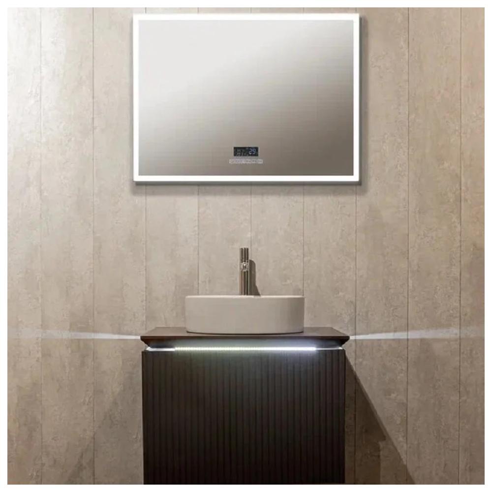Зеркало Silver Mirrors Norma neo 6 800х600 (Сенсорный выключатель, мфм цвет черный)