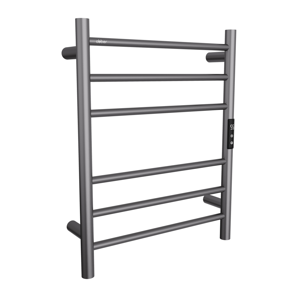 Полотенцесушитель электрический ABBER Standard AH4606NG оружейная сталь