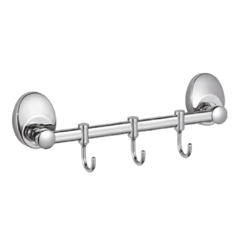 Планка с крючками для полотенец Haiba HB1615-3, хром