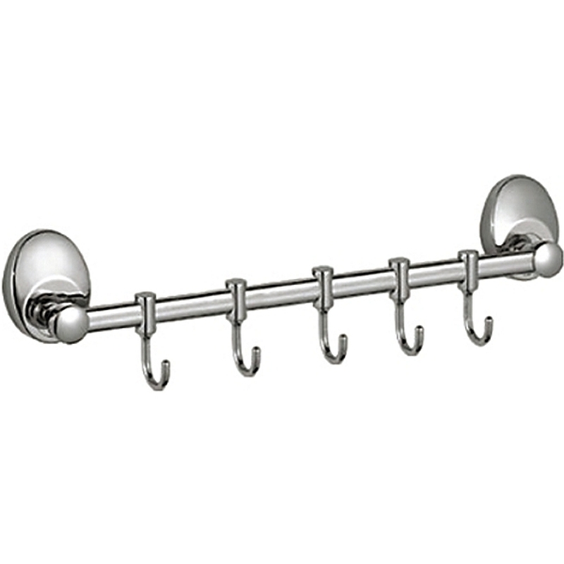 Планка с крючками для полотенец Haiba HB1615-5, хром